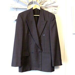 Alexandre of England Men's Double-Breasted Suit Jacket – Classic Tailored